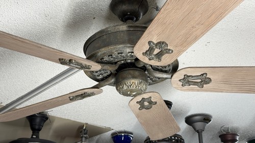 RARE Casablanca Victorian II 54" Ceiling Fan - Vintager Pewter, Remote, 6376T