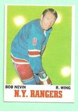 (1) BOB NEVIN  1970-71  O-PEE-CHEE  # 60 RANGERS EX-MT  CARD (N1136)