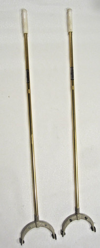 TWO 2 Vintage ALLEN R.  ARCO SHUFFLEBOARD PUCK PUSH POLE 45" to 74'' FLORIDA