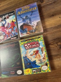 8 Lot NES Custom Game Case River  Ransom  Bible Adventure Island  + More