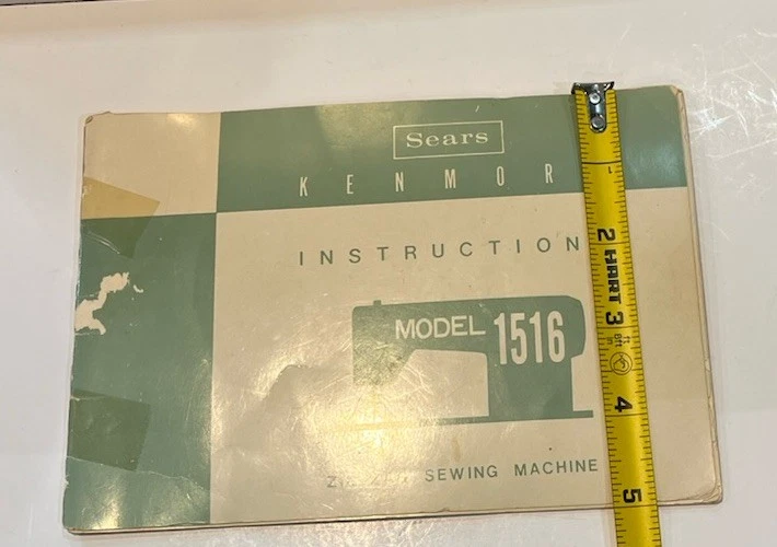 VTG Sears Kenmore Instruction Manual For Model 1516 Zig-Zag Sewing Machine - Image 4 of 4