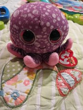 Ty Beanie Boo's LEGS Octopus Plush 5" Stuffed Animal Plush purple NO hang tag