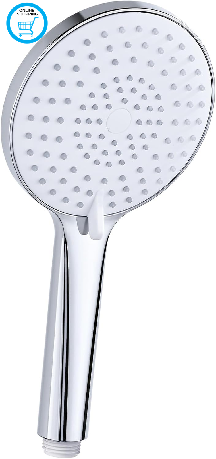 Shower Head High Pressure - Hand Showers with 3 Jet Modes,Round Bath Shower(Φ120
