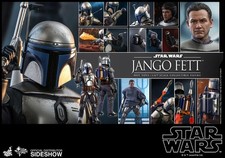 Hot Toys Star Wars Jango Fett 1 6 Scale Figure Attack Of The Clones MMS589 New
