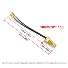 301-23ohm Water Temperature Sensor Sender Head Plug 10mm 1/8NPT Universal 12/24V