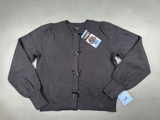 Express Women's Black Bow Cardigan Size Large