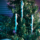 5 Pcs Icy Skull Dripping Christmas Ornaments Plastic Xmas Tree Decor