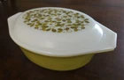 VINTAGE PYREX 043 VERDE CASSEROLE 1/12 QUART with LID