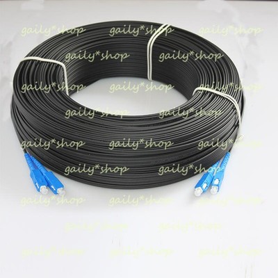 1PC 300M Outdoor SC-SC Duplex FTTH Drop Patch Cord G657 Fiber Optic Cable Jumper