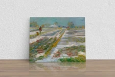 Vincent van Gogh "Landscape with Snow" Canvas Print Wall Art Home Decor