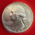 1945-P Washington Quarter * Gem BU++ (album toned) * 928