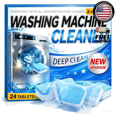 #ad Washing Machine Cleaner Tablets 24 Pack Enzyme Deep Clean Front Load Washer $14.19