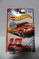 2018 Hot Wheels Racing Circuit '92 Ford Mustang Red #10/10  A22