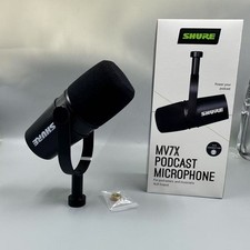 Shure MV7X Mic Podcast Kit for Podcasting Home Recording Gaming XLR Output