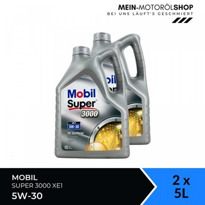 Mobil Super 3000 XE1 5W-30 Mercedes API SN Motoröl 2x5 Liter = 10 Liter