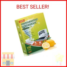 YUCO Dishwasher Detergent Sheets 100 Loads, Liquid-Free Dish Soap Cleaner Strips