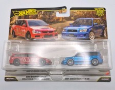 Hot Wheels 2005 Mitsubishi Lancer Evolution IX Wagon - 2004 Subaru Forester ST1 