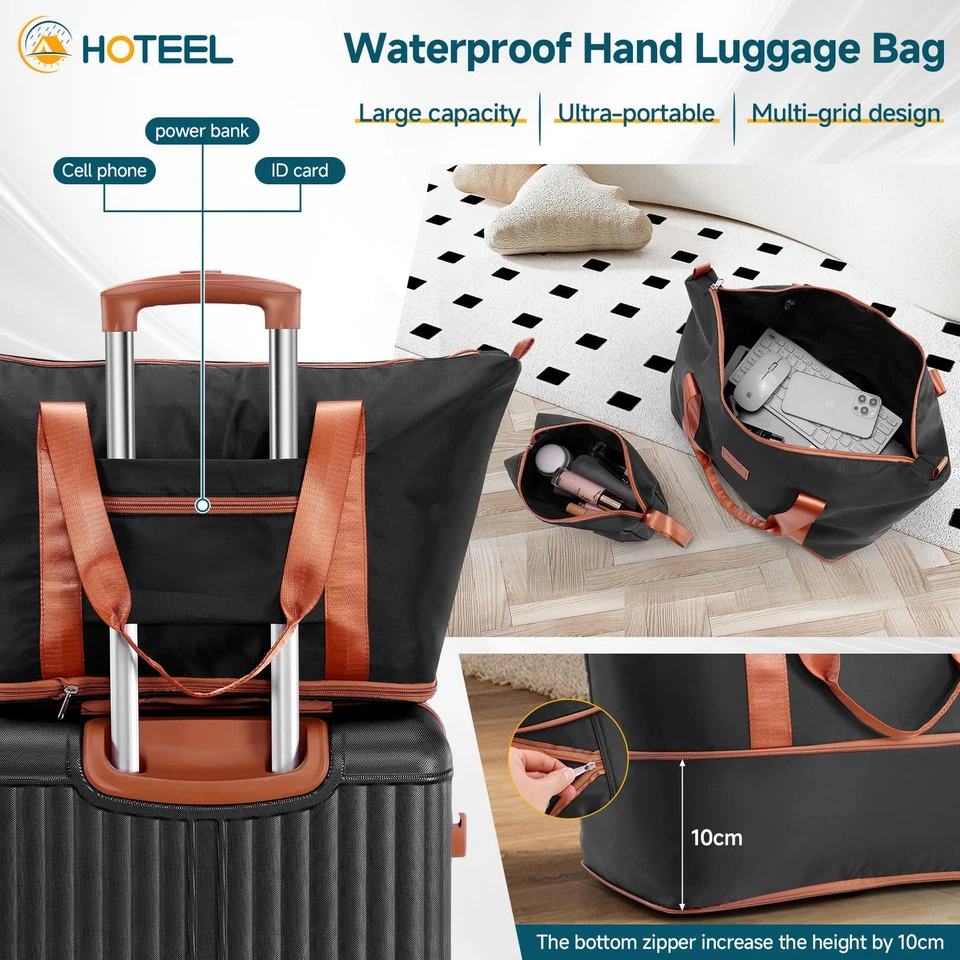 Juego de equipaje 6 piezas, 4 años de garantía limitada, maletas con ruedas, ABS PC Har... Foto 4 de 4