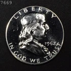 1962 Franklin Half Dollar "Proof" *Combined Shipping*