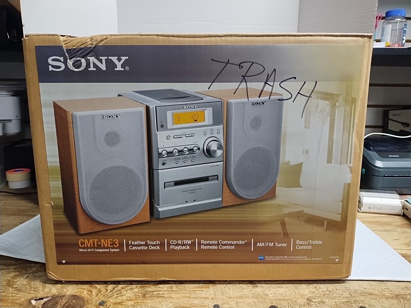 Cd Am/fm Tuner Cassette W/ Remote Tested