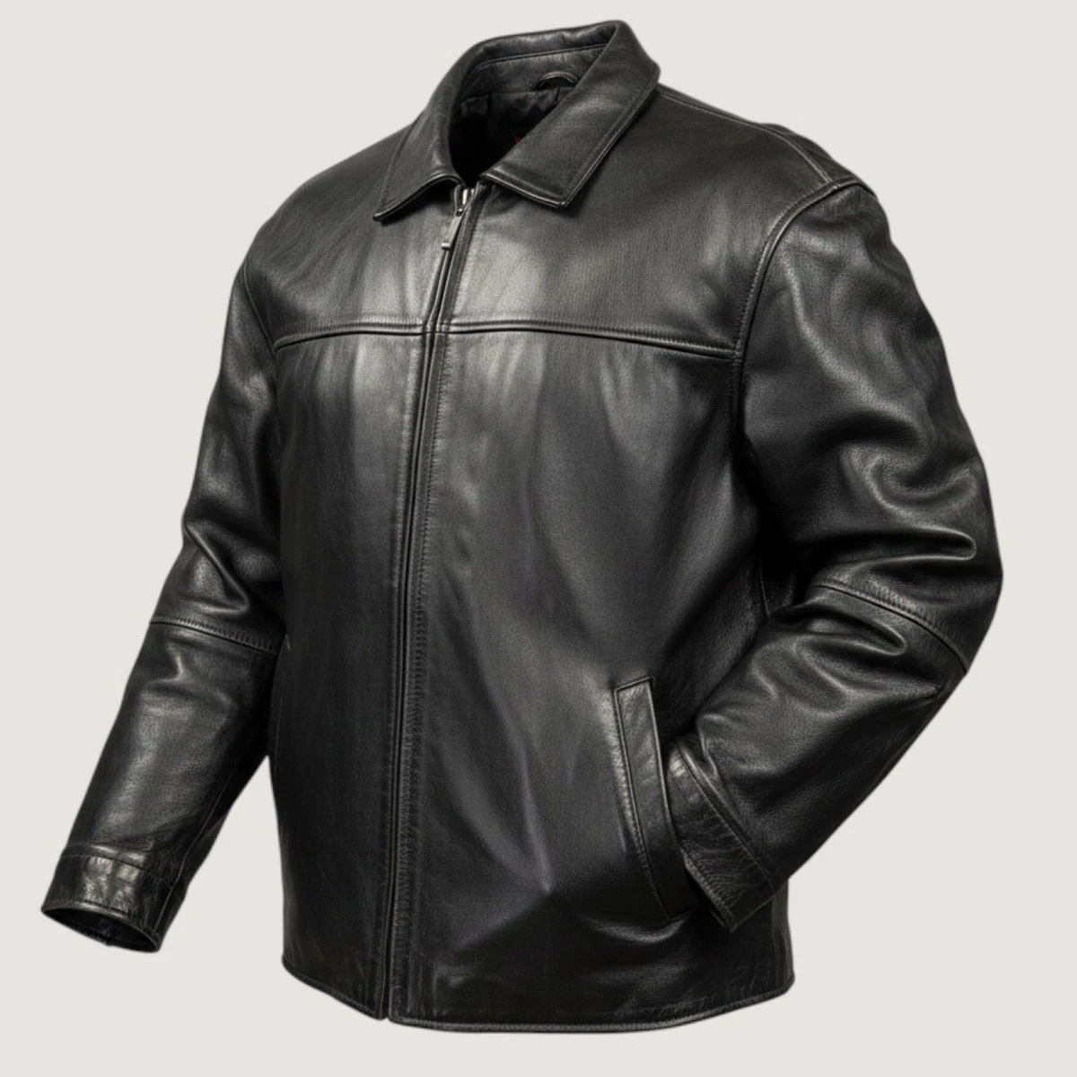 St. John's Bay Leather Outer Shell Black Coats, Jackets & Vests