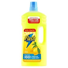 Flash Multipurpose Floor Liquid Cleaner Crisp Lemon 2L Up to 100% Dirt and 2.30 per litre