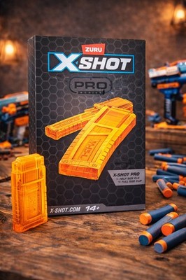 ZURU X-Shot Pro Series Clip Set 36753 Half & Full Size Magazine Nerf Compatible