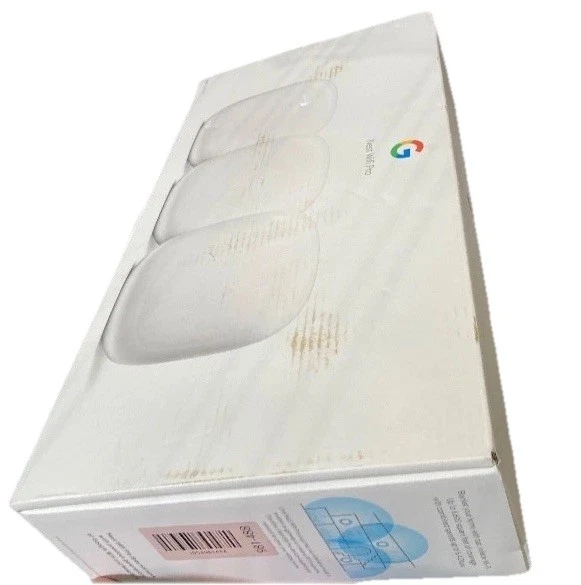 Google Nest Wifi Pro 6E Mesh Router - 3 Pack (Snow, New Open Box) - Image 4 of 4