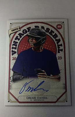 2023 Onyx Vintage - Autographs Omari Daniel #VAOD Blue Ink (AU, RC)