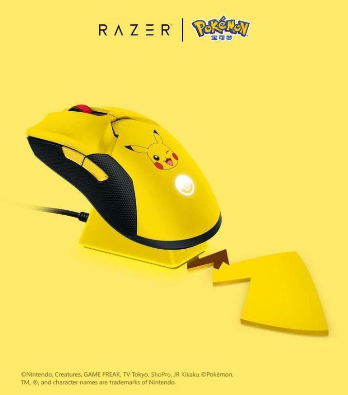 Razer - レイザー Viper Ultimateウイアレスマウスポケモンコラボ商品 Razer Viper Ultimate Pikachu Mouse Game Pokemon