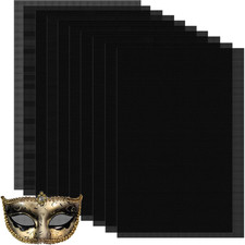 10 Sheets Black Fursuit Eye Mesh 0.5mm Waterproof PVC for Cosplay Masks