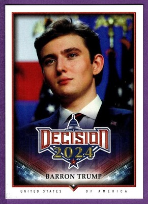 Barron Trump Decision 2024 Update Base Card #233 SON OF DONALD & MELANIA TRUMP *