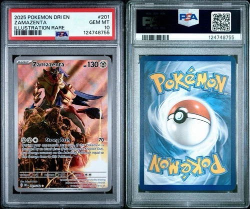 Zamazenta 201/182 Sv10: Destined Rivals Holo Illustration Rare PSA 10
