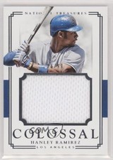 2017 Panini National Treasures Colossal Materials 26/99 Hanley Ramirez 08jk