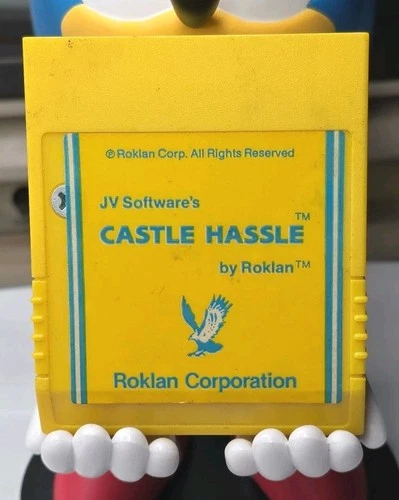 Rare "Castle Hassle" Commodore 64 C64 Cartridge by Roklan Tested! Vintage Game!