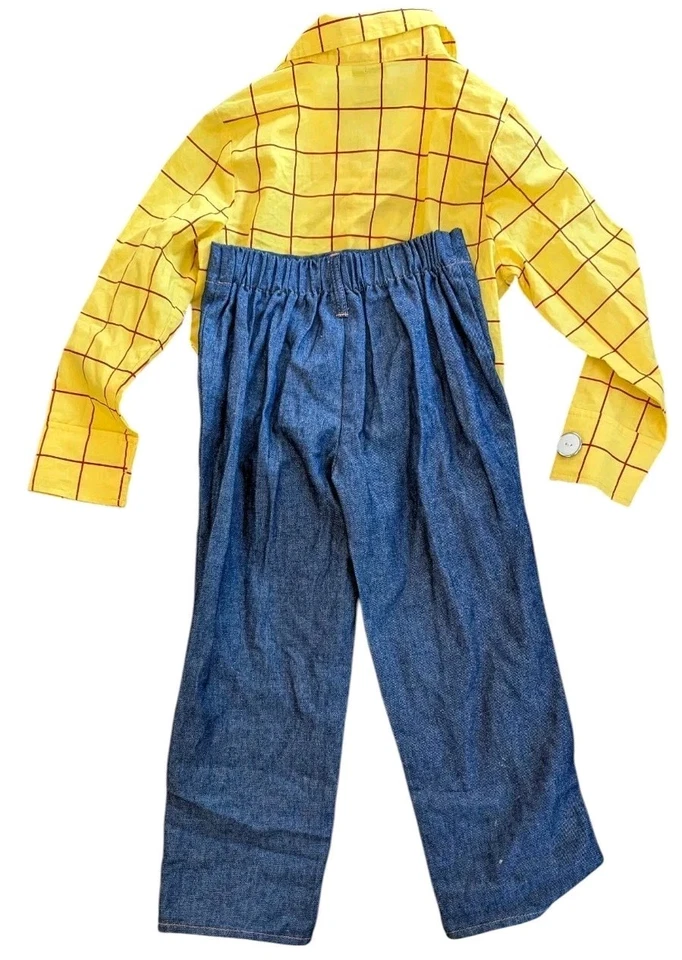 Toy Story Sheriff Woody Costume Boys 5 6 Shirt Jeans Pants Disney Store Cowboy - Image 3 of 4