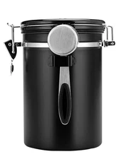 Coffee Canister Airtight Storage Container Stainless Steel Coffee Jar with Sc...
