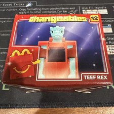 Mcdonald  s 2026 CHANGEABLES Happy Meal Toy New In Box Teef Rex 12 Unopened
