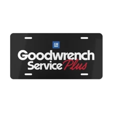 GM Goodwrench Service Plus Car Logo Vanity Plate