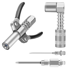 Grease Gun Coupler 90 Degree Adapter Needle Tips Dispenser Injection Needle Kit