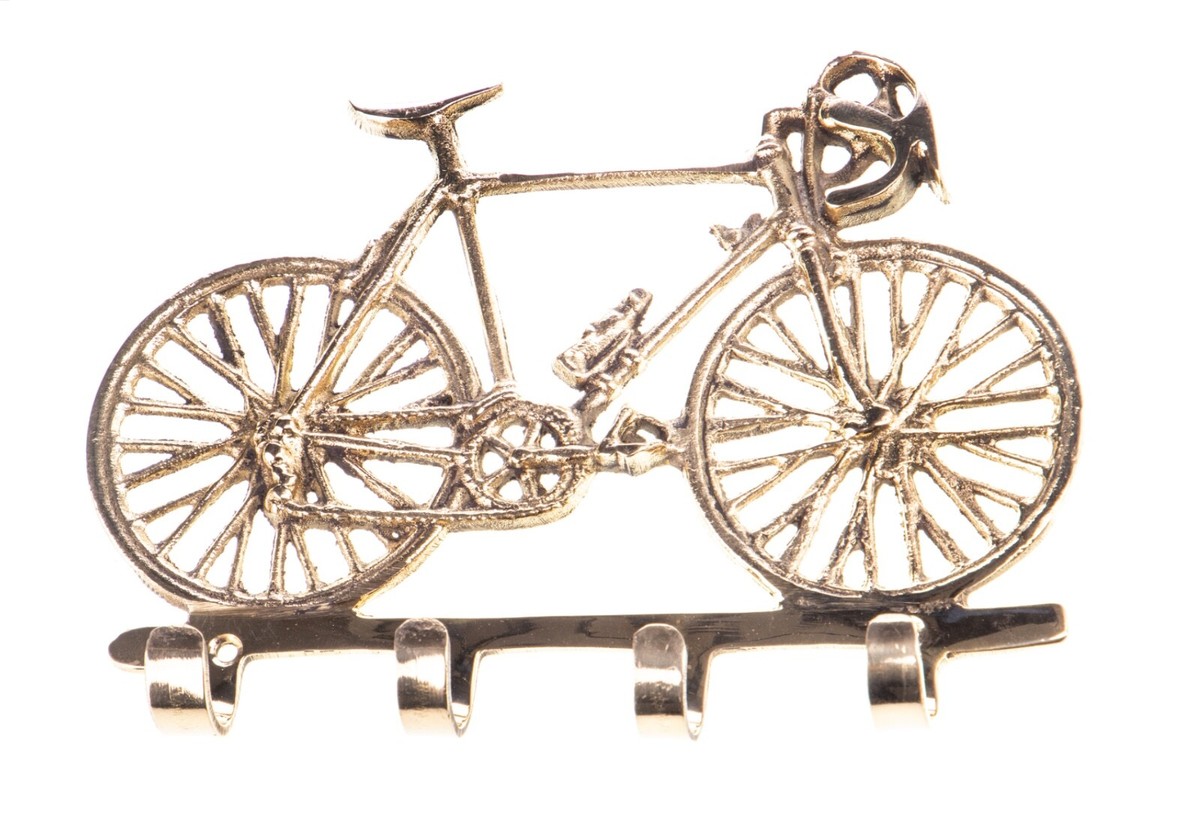 CARMELIT Goldene Wandhaken Mit Schleifen-Design - 3er Set Dekorative Kleiderhaken