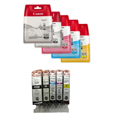 Original Canon PGI-520 CLI-521 Set (5 Patronen) o.V