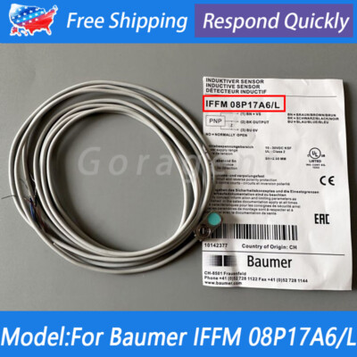 New Inductive Proximity Switch Sensor For Baumer IFFM08P17A6L IFFM 08P17A6/L PNP