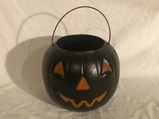 General Foam Plastics Halloween Candy Bucket Pail Jack O Lantern USA