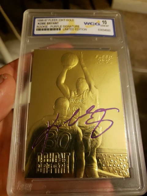 fleer 23kt gold card