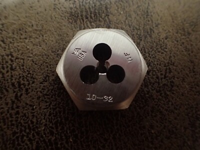 NEW Vermont American 20763 10-32 Carbon Steel Hex Die, 1'' OD (BN265)
