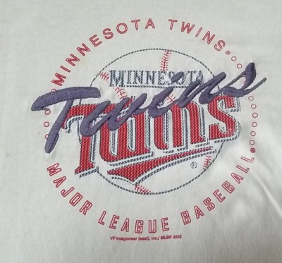 MINNESOTA TWINS MAJOR LEAGUE BASEBALL 2002 Lee Sport T-Shirt Men's XL white
