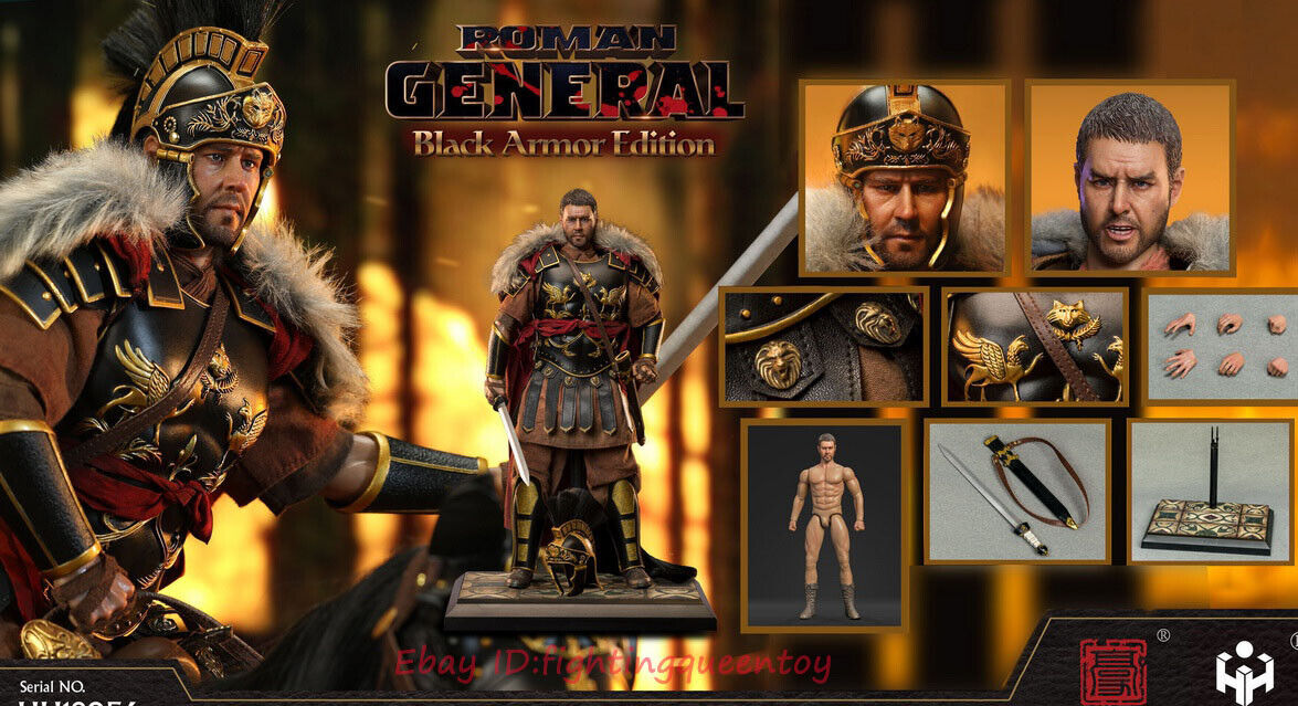 HAOYUTOYS HH18056 Roman General Black Armor Edition 1/6 HAOYUTOYS HH18056 Roman General Black Armor Edition 1/6