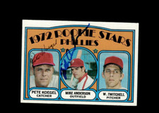 Pete Koegel & Mike Anderson 1972 Topps Phillies authentic autographed card