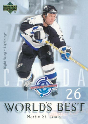 2004-05 Upper Deck WORLD'S BEST #3 MARTIN ST. LOUIS - Tampa Bay Lightning